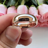 Trendy Jewelry Domed Polished Shiny Beautiful Ring Multiwidth Tungsten Comfort Fit Wedding Band for Men and Women