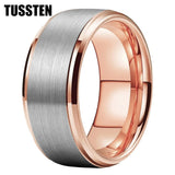 Classic Stepped Beveled Great Workmanship Big 10MM Mens Tungsten Wedding Bands Ideal  Fathers' Day Gift Jewelry