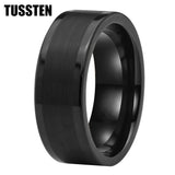 High Quality Polished Brushed Flat 6MM/8MM Tungsten Comfort Fit Wedding Bands for Men and Women Rings