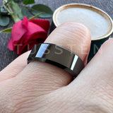 Wonderful High Polished Beveled Finish 6/8MM Men Women Tungsten Comfortable Fit Engagement Wedding Band Rings
