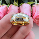 Superb 6mm 8mm Cool Pattern Domed Finish Engraved Fashion Men Women Tungsten Engagement Wedding Comfort Fit Band