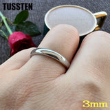 Classic Popular Polished 2-10MM  Trendy Engagement Wedding White Tungsten Comfort Fit Rings Bands for Men Women