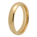 Trendy Jewelry 2/4/6/8/10mm Gold Plated Tungsten Ring For Men and Women Comfort Fit Couple Engagement Wedding Band
