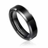 New Arrival Super 8mm 6mm for Women and Men Black Tungsten Carbide Wedding Bands Promise Marriage Couples Rings