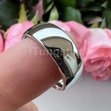 Shiny Polished White Tungsten Couple Ring 2/3/4/5/6/7/8/10mm Nice Comfort Fit Engagement Wedding Bands for Men Women