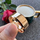 Wonderful High Polished Beveled Finish 6/8MM Men Women Tungsten Comfortable Fit Engagement Wedding Band Rings