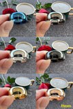 Amazing Domed Polished Finish Gold/Siver/Black Tone 6/8MM Tungsten Carbide Men Women Comfortable Fit Wedding Bands