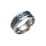 NEW Tungsten Stainless Steel Hexagon Star of David Hexagram Rings