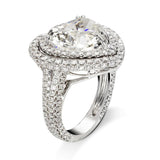New Lovely  Luxury Heart Cut Design AAA+ Quality CZ Diamonds Engagement Rings