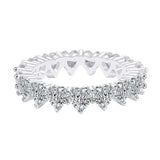 NEW Luxury Vintage Heart cut 8ct AAAA Quality CZ Diamonds Ring Sets