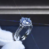 Charming New Luxury Plum Round Cut Resizable AAA+ Cz Diamonds Fashion Rings - Rings Universe