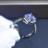 Charming New Luxury Plum Round Cut Resizable AAA+ Cz Diamonds Fashion Rings - Rings Universe