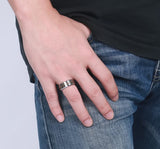 NEW Tungsten Stainless Steel Hexagon Star of David Hexagram Rings