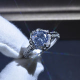 Charming New Luxury Plum Round Cut Resizable AAA+ Cz Diamonds Fashion Rings - Rings Universe