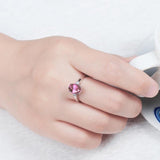 New Classic Oval Cut green/pink/blue Lab Sapphires Gemstone Fashion Rings - Rings Universe