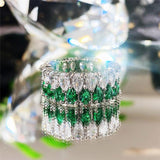 Stylish Colorful AAA+ Cubic Zirconia Diamonds Fashion Eternity Promise Rings - Rings Universe