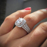 New Arrival Splendid Luxury Round Cut Designer AAA+ Quality CZ Diamonds High End Rings