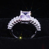 Adorable New Luxury Princess Cut Designer AAA+ Cubic Zirconia Diamonds Fashion Rings - Rings Universe