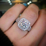 New Arrival Splendid Luxury Round Cut Designer AAA+ Quality CZ Diamonds High End Rings