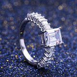 Adorable New Luxury Princess Cut Designer AAA+ Cubic Zirconia Diamonds Fashion Rings - Rings Universe