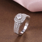 New Arrival Splendid Luxury Round Cut Designer AAA+ Quality CZ Diamonds High End Rings