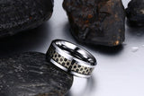 NEW Tungsten Stainless Steel Hexagon Star of David Hexagram Rings