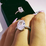 New Arrivals Luxury Beautiful  AAA+ Quality CZ Diamonds Wedding Engagement Rings For Women