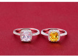 NEW ARRIVAL Original Design White Yellow Pink Colour AAA+ Quality CZ Diamonds Engagement Rings