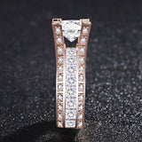 New Arrival Fashion Round Cut Gorgeous AAA+ Quality AAA+ CZ Diamonds Luxury Rings