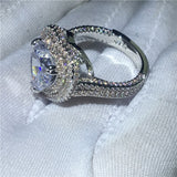 NEW Big Heart shape 6ct AAAA Quality Cubic Zirconia Promise Engagement Rings