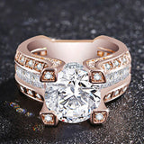 New Arrival Fashion Round Cut Gorgeous AAA+ Quality AAA+ CZ Diamonds Luxury Rings