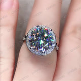 NEW Luxury Dazzling Round Cut Silver AAAA Quality Cubic Zirconia Engagement Promise Rings