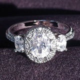 New Arrivals Luxury Beautiful  AAA+ Quality CZ Diamonds Wedding Engagement Rings For Women