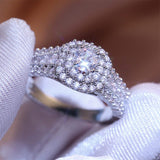 New Arrival Splendid Luxury Round Cut Designer AAA+ Quality CZ Diamonds High End Rings