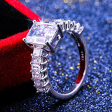 Adorable New Luxury Princess Cut Designer AAA+ Cubic Zirconia Diamonds Fashion Rings - Rings Universe