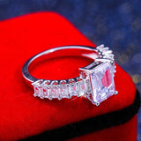 Adorable New Luxury Princess Cut Designer AAA+ Cubic Zirconia Diamonds Fashion Rings - Rings Universe