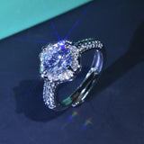 Charming New Luxury Plum Round Cut Resizable AAA+ Cz Diamonds Fashion Rings - Rings Universe