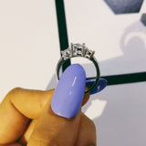 NEW ARRIVAL 3 Carat Round Cut Three Stone Designer AAA+ Quality CZ Diamonds Engagement Rings