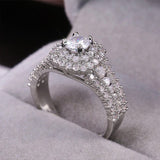 New Arrival Splendid Luxury Round Cut Designer AAA+ Quality CZ Diamonds High End Rings