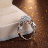 New Arrival Luxury Halo Round Cut Exquisite AAA+ Quality CZ Diamonds Designer Rings