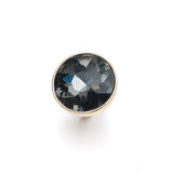 NEW VINTAGE RINGS Bohemian Vintage Black Crystal Stone Boho Gold Metal Ring