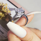 New Arrival Luxury Rectangle Cut Delightful AAA+ Quality CZ Diamonds Engagement Rings