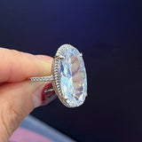 Gorgeous Luxury Big Oval Cut AAA+ Cubic Zirconia Diamonds High Quality Fashion Rings - Rings Universe