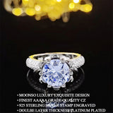 New  Arrival Trendy Flower Design AAA+ Quality CZ Diamonds Solitaire Engagement Rings
