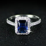 NEW Luxury Handmade Square Cut  AAAA Quality CZ Diamonds  Engagement Promise Rings