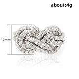 New Arrival Twist Infinite Shape Crystal  AAA+Cubic Zirconia Diamonds  Exquisite Rings - Best Prices - Rings Universe