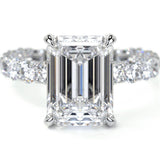 New Luxury Princess Cut Silver Color AAA+ CZ Diamonds Designer Engagement Rings - Rings Universe