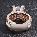 New Arrival Fashion Round Cut Gorgeous AAA+ Quality AAA+ CZ Diamonds Luxury Rings