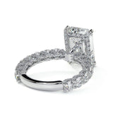 New Luxury Princess Cut Silver Color AAA+ CZ Diamonds Designer Engagement Rings - Rings Universe