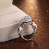 New Arrival Luxury Halo Round Cut Exquisite AAA+ Quality CZ Diamonds Designer Rings